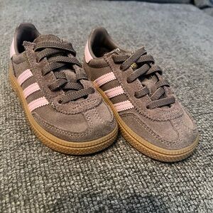 Adidas Spezial Toddler Brown and Pink Sneakers